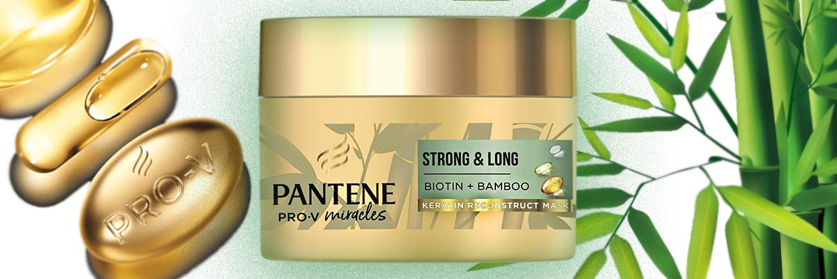 ماسک مو Pantene Pro-V سری Miracles مدل Strong and Long