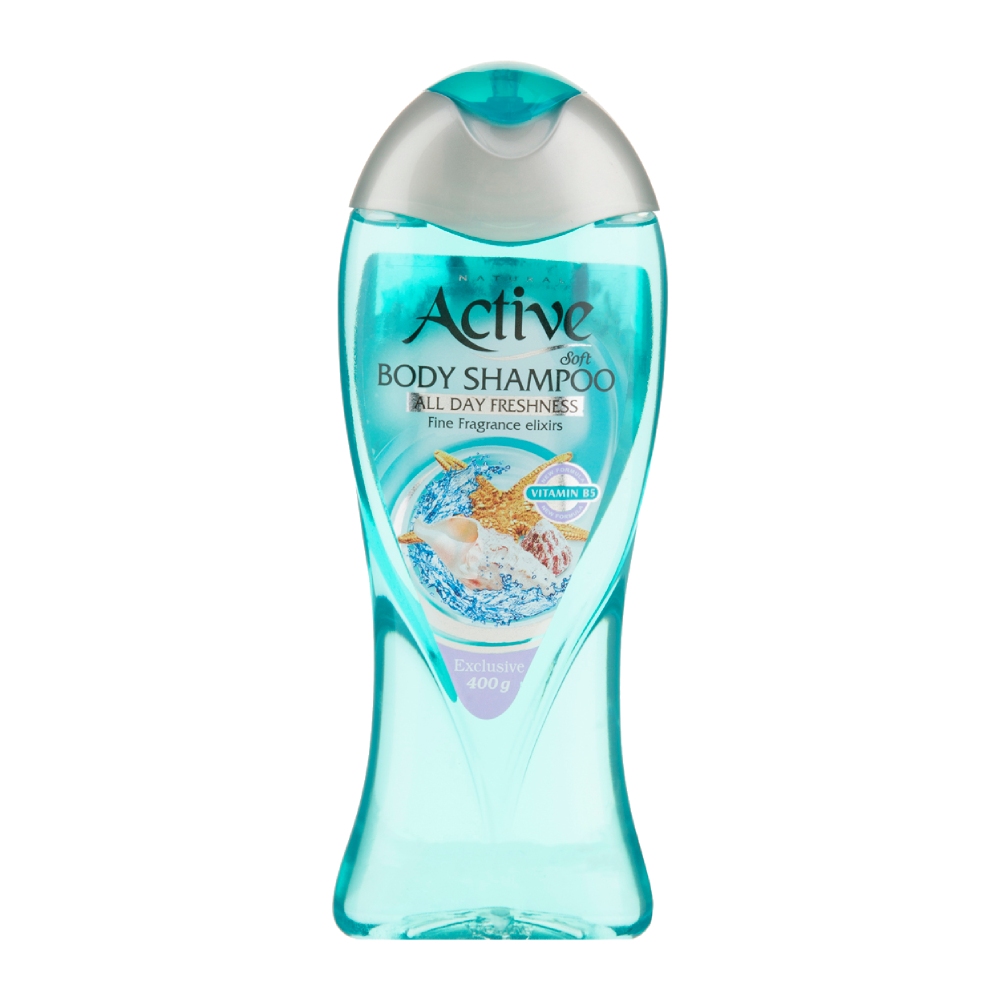 شامپو بدن اکتیو Active مدل All Day Freshness جوان کننده پوست وزن 400 گرم