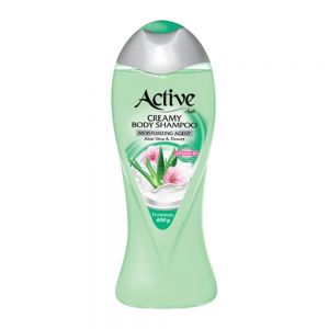 شامپو بدن کرمی اکتیو Active مدل Aloe Vera حاوی عصاره آلوئه ورا وزن 400 گرم