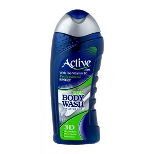 شامپو بدن مردانه اکتیو Active مدل Dark Blue حاوی دئودورانت وزن 400 گرم