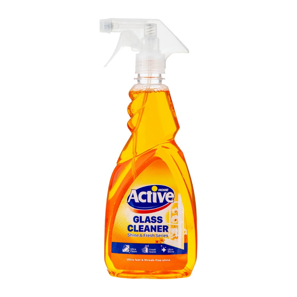 اسپری شیشه پاک کن اکتیو Active مدل Orange رنگ نارنجی حجم 500 میل