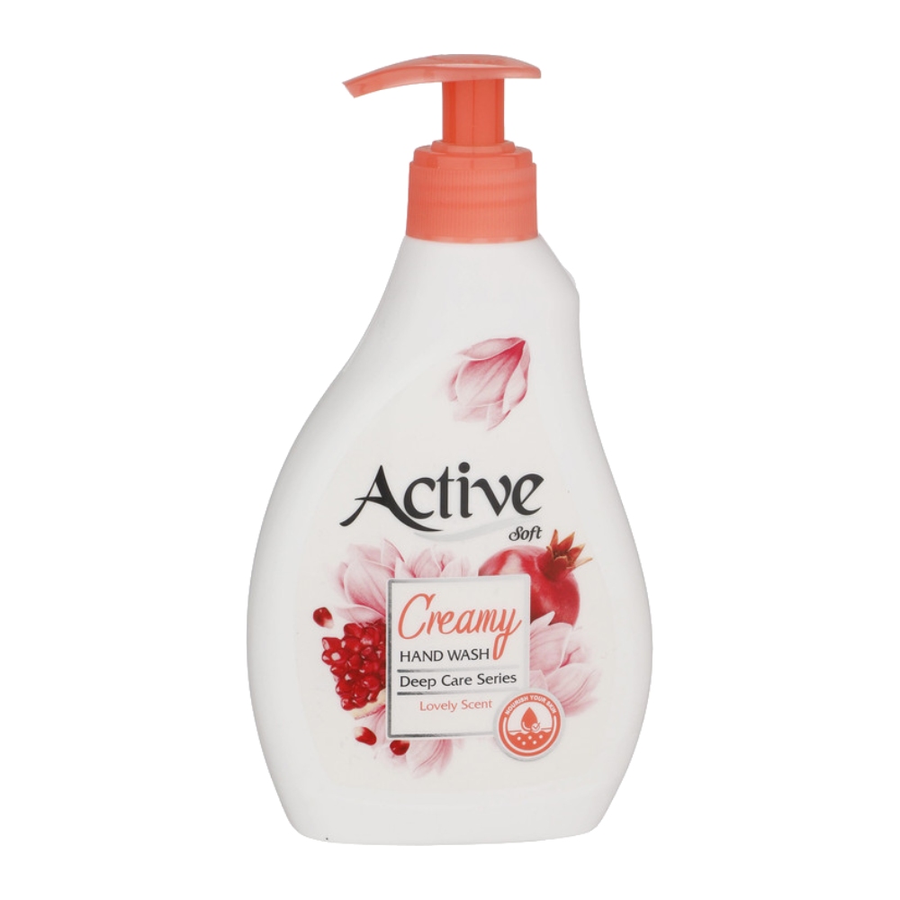 مایع دستشویی اکتیو Active مدل Pink حاوی عصاره انار وزن 350 گرم