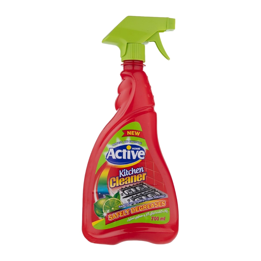 اسپری پاک کننده سطوح آشپزخانه اکتیو Active مدل Kitchen Cleaner حجم 700 میل