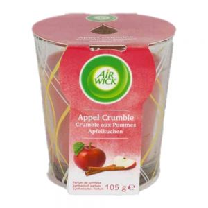 شمع عطری ایرویک Air Wick مدل Apple Crumble رایحه سیب و دارچین حجم 105 گرم