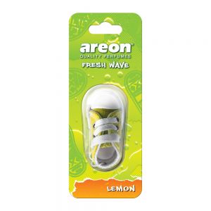 خوشبو کننده آویزی اتوموبیل Areon سری Fresh Wave مدل Lemon رایحه لیمو وزن 20 گرم