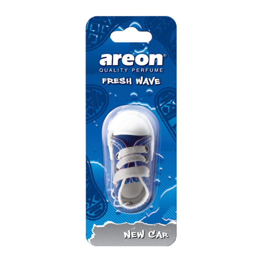 خوشبو کننده آویزی اتوموبیل Areon سری Fresh Wave مدل New Car رایحه ماشین نو وزن 20 گرم