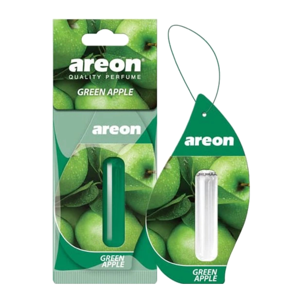 خوشبو کننده قطره ای Areon مدل Green Apple رایحه سیب سبز حجم 5 میل