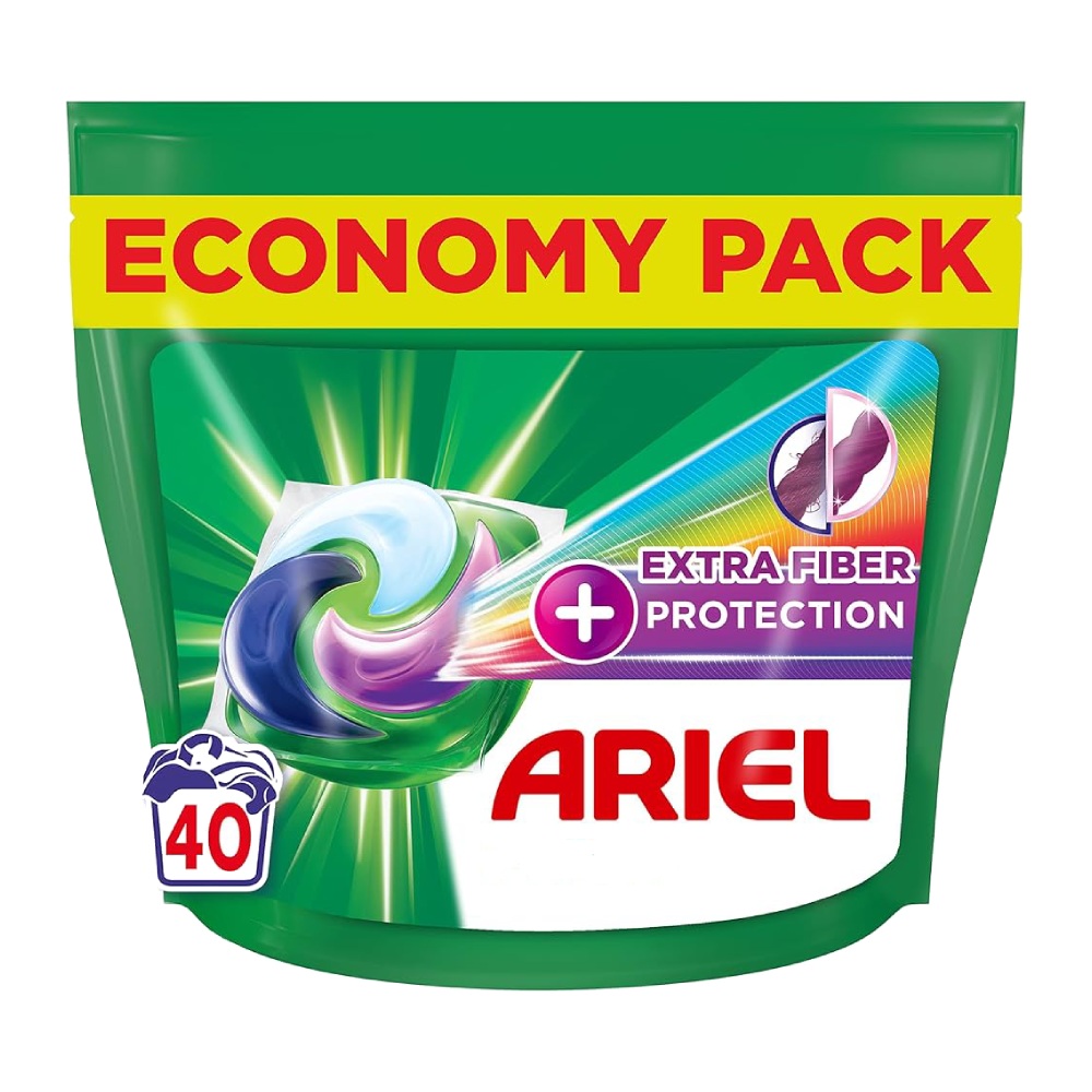 کپسول ژله ای ماشین لباسشویی Ariel مدل  Extra Protection بسته 40 عددی