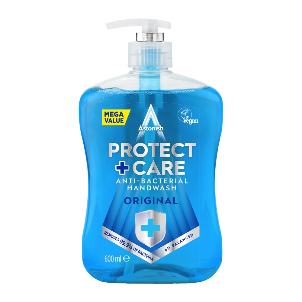 مایع دستشویی Astonish سری Protect + Care مدل Original مناسب انواع پوست حجم 600 میل