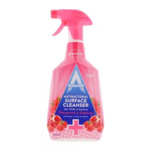 اسپری پاک کننده سطوح Astonish مدل Pomegranate And Raspberry آنتی باکتریال حجم 750 میل