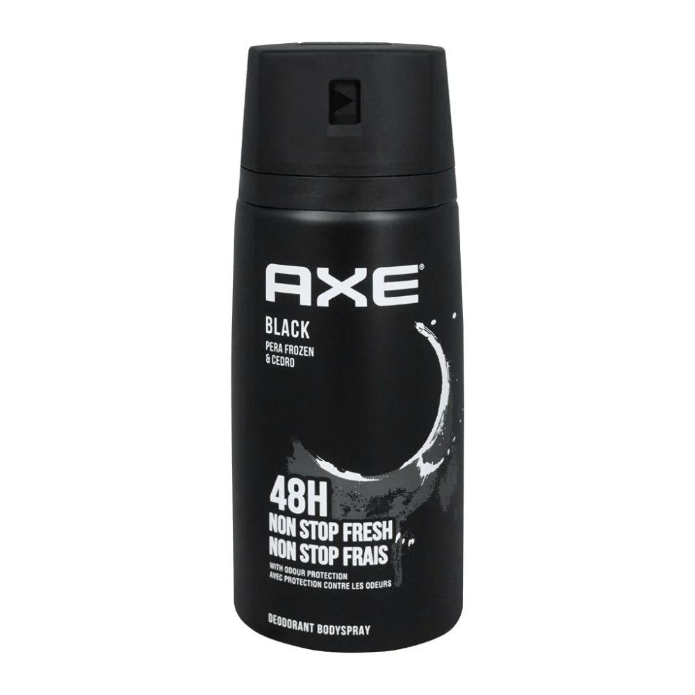 اسپری ضد تعریق بدن اکس AXE مدل Black رایحه سدر و گلابی حجم 150 میل