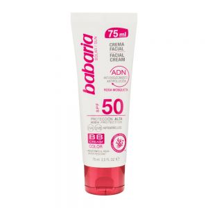 کرم ضد آفتاب رنگی باباریا Babaria مدل Rosehip حاوی SPF50 حجم 75 میل