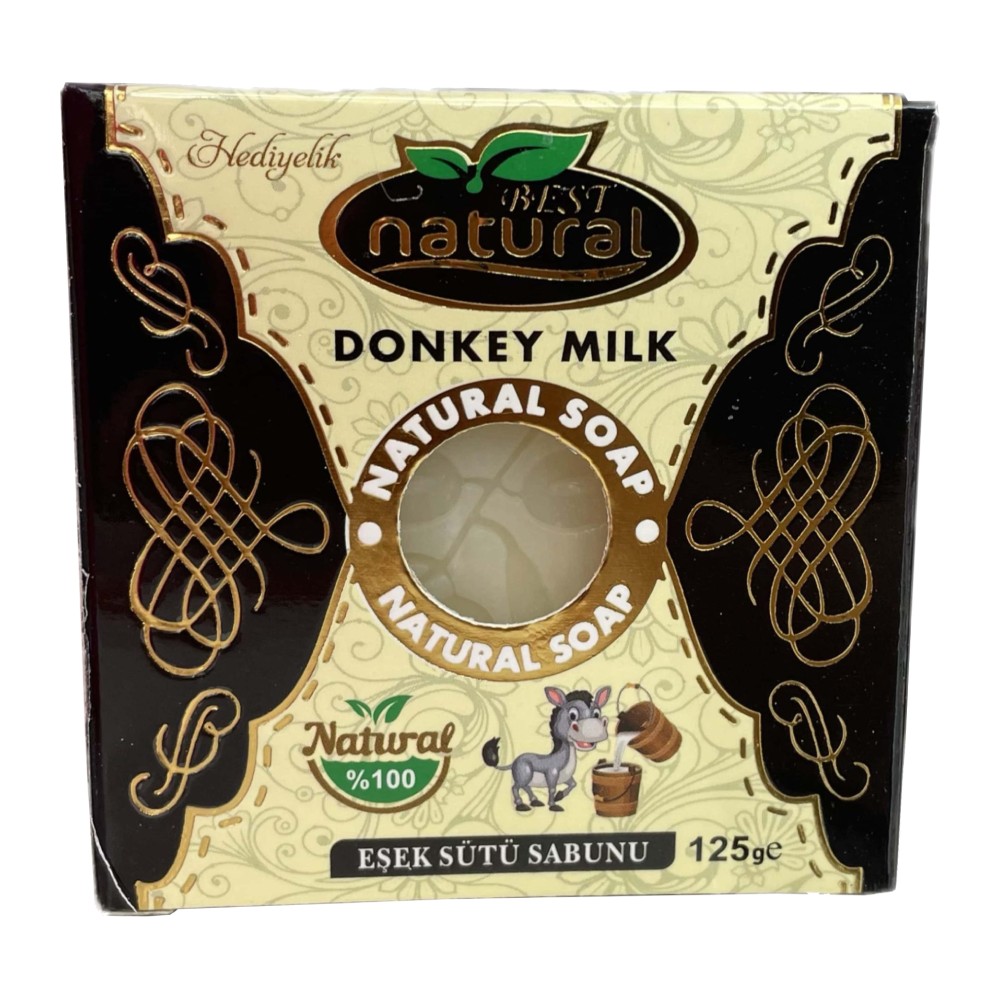 صابون زیبایی بست نچرال Best Natural مدل Donkey Milk حاوی  شیر الاغ وزن 125 گرم