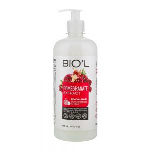 ماسک مو Bio'l مدل Pomegranate  Extract مناسب موی رنگ شده و آسیب دیده حجم 800 میل