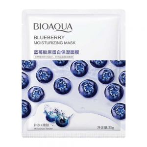 ماسک صورت ورقه ای Bioaqua مدل Blueberry آبرسان پوست وزن 25 گرم