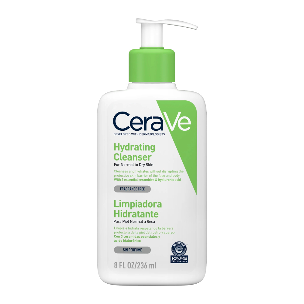 ژل شستشوی صورت سراوی CeraVe مدل Hydrating Cleanser آبرسان حجم 236 میل