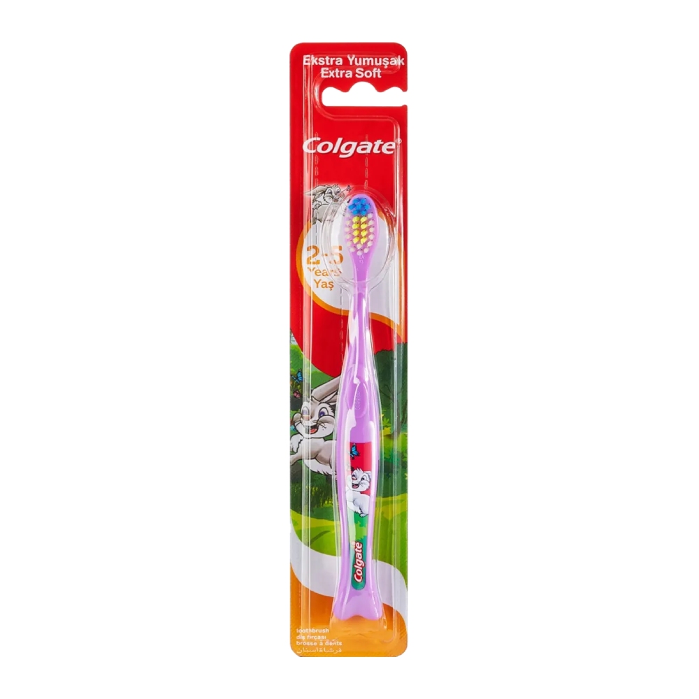 مسواک کودک کلگیت Colgate مدل Extra Soft مناسب کودکان 2 تا 5 ساله بسته 1 عددی