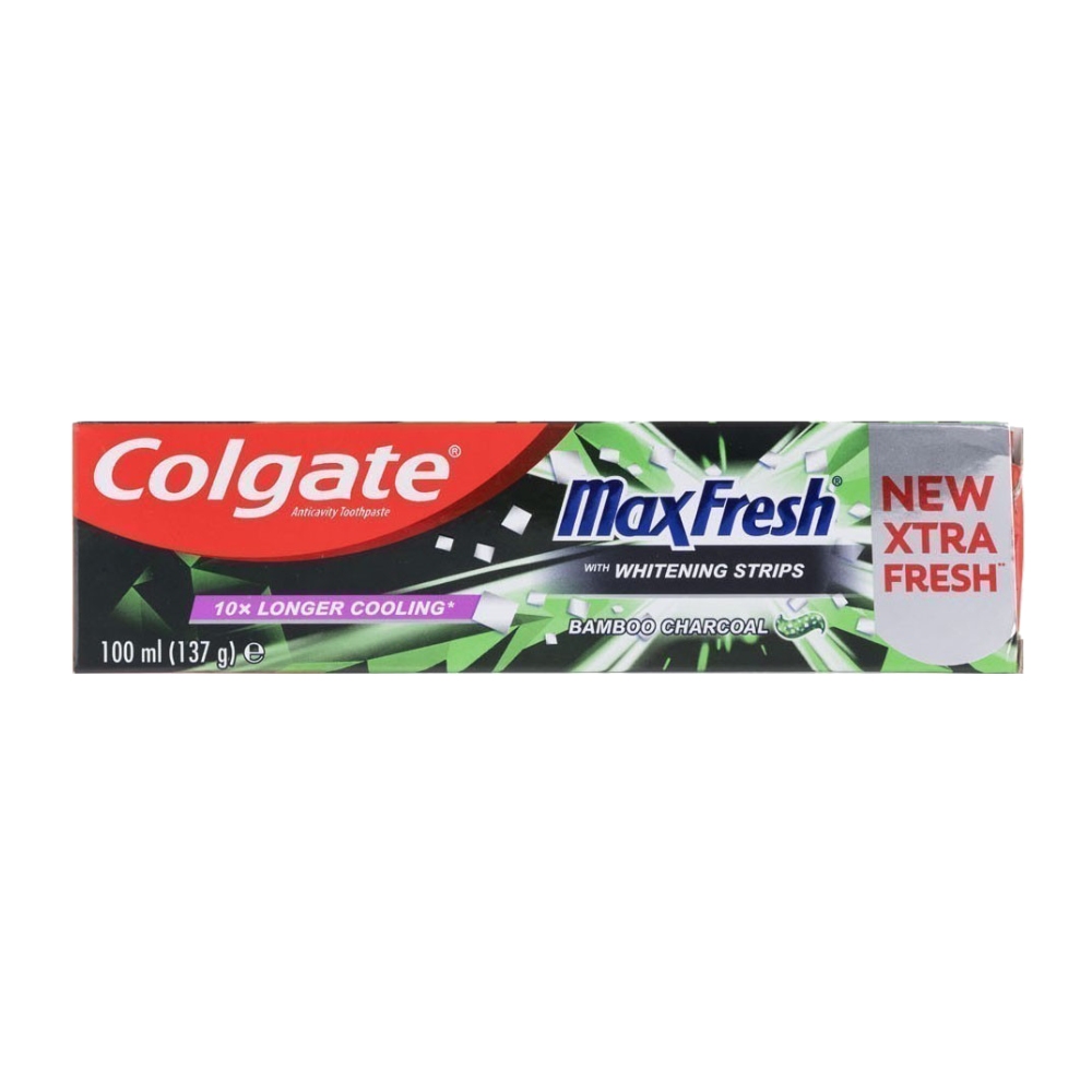 خمیر دندان کلگیت Colgate مدل Bamboo Charcoal حاوی زغال چوب بامبو حجم 100 میل