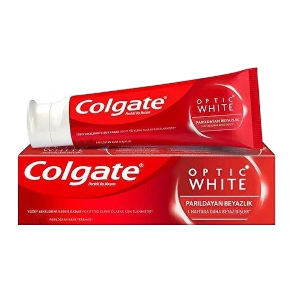 خمیر دندان سفید کننده کلگیت Colgate مدل Optic White حجم 50 میل