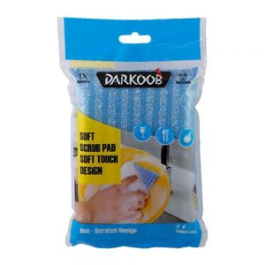 اسکاچ ابری دارکوب Darkoob مدل Soft Scrub دارای رویه نرم بسته 1 عددی