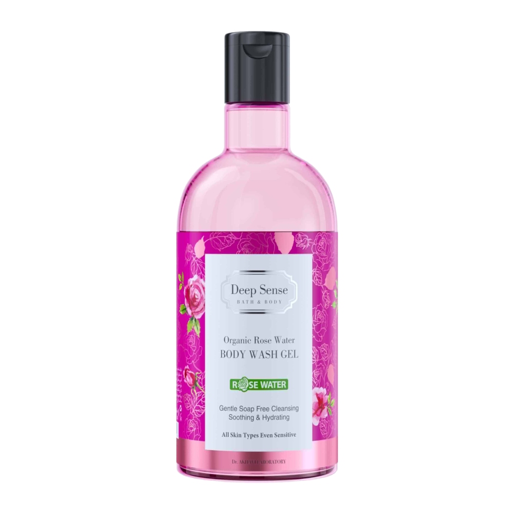 شامپو بدن دیپ سنس Deep Sense مدل Organic Rose Water حاوی گلاب حجم 400 میل