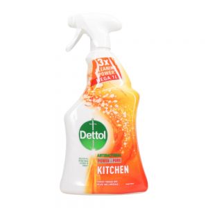 اسپری پاک کننده سطوح آشپزخانه دتول Dettol مدل Power And Pure آنتی باکتریال حجم 1000 میل