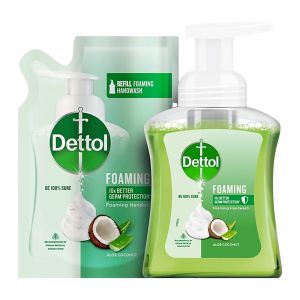 مایع دستشویی دتول Dettol مدل Aloe Coconut به همراه Refill حجم 250 میل