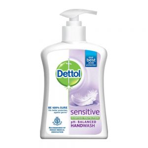 مایع دستشویی دتول Dettol مدل Sensitive  مناسب پوست حساس حجم 210 میل