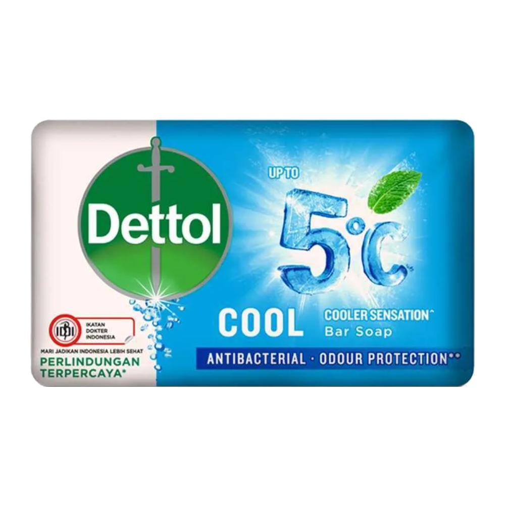 صابون حمام آنتی باکتریال دتول Dettol مدل Cool حاوی عصاره نعنا وزن 100 گرم