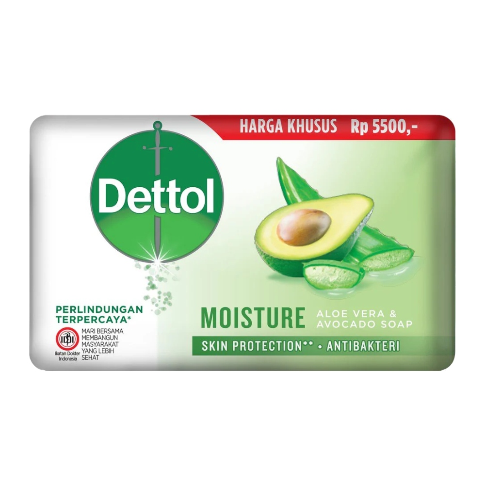 صابون آبرسان دتول Dettol مدل Aloe Vera And Avocado وزن 100 گرم