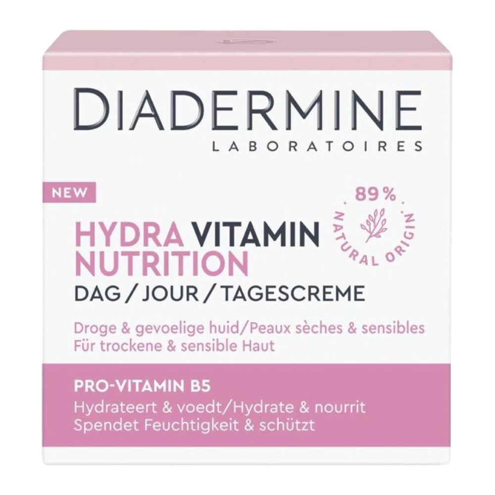 کرم آبرسان و تغذیه کننده پوست Diadermine مدل Hydra Vitamin حجم 50 میل