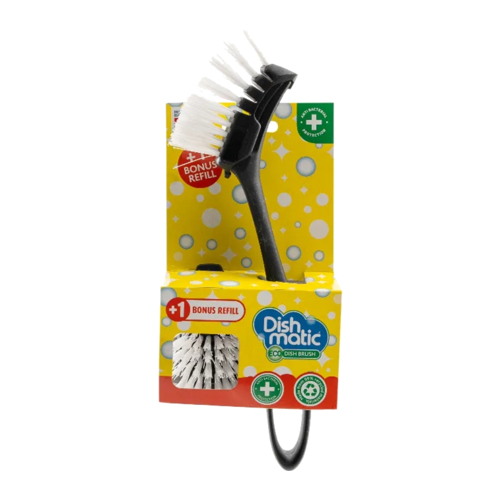 برس ظرفشویی Dish Matic مدل Eco Dish Brush همراه با برس یدکی