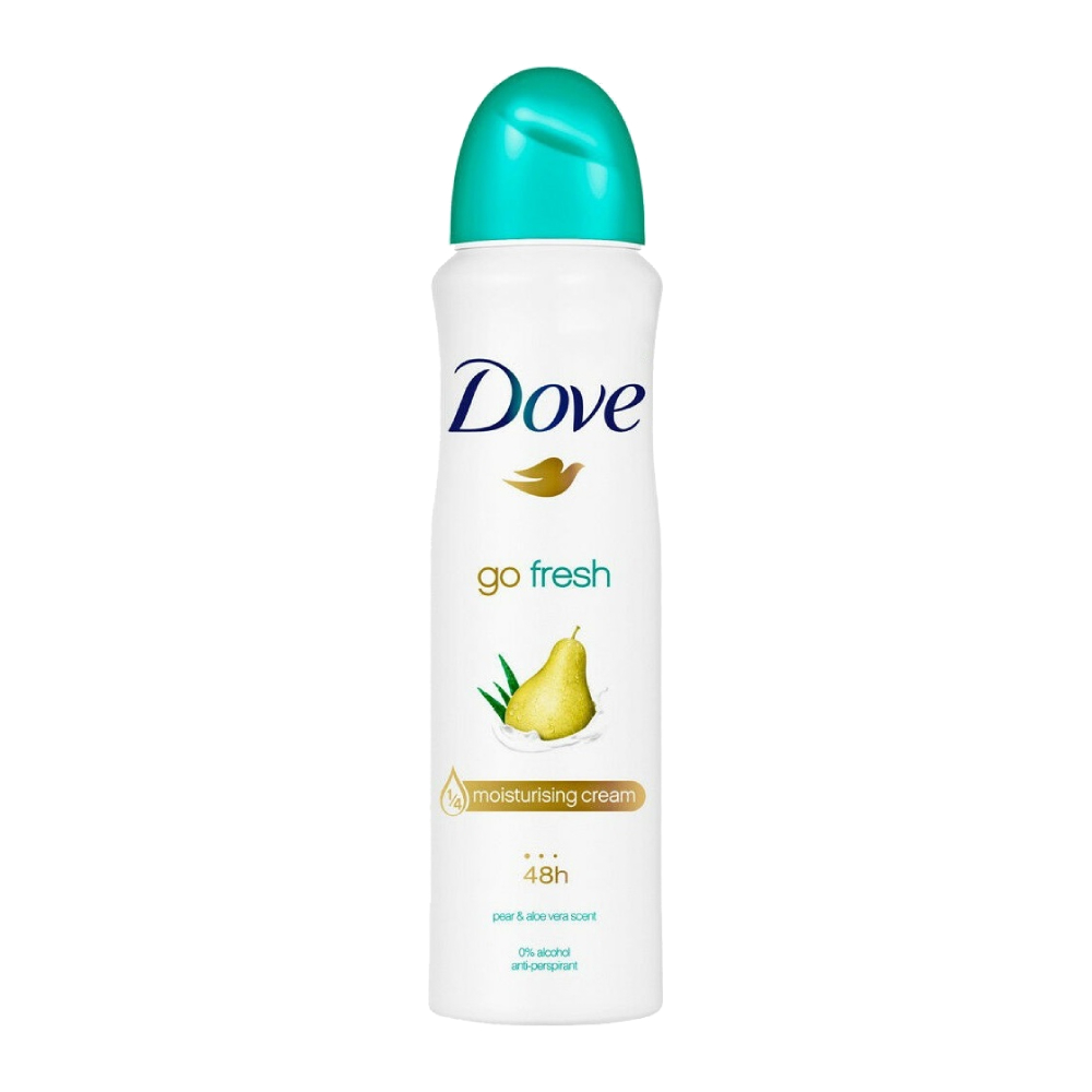 اسپری ضد تعریق زنانه داو Dove مدل Pear And Aloe Vera رایحه گلابی و آلوئه ورا حجم 150 میل