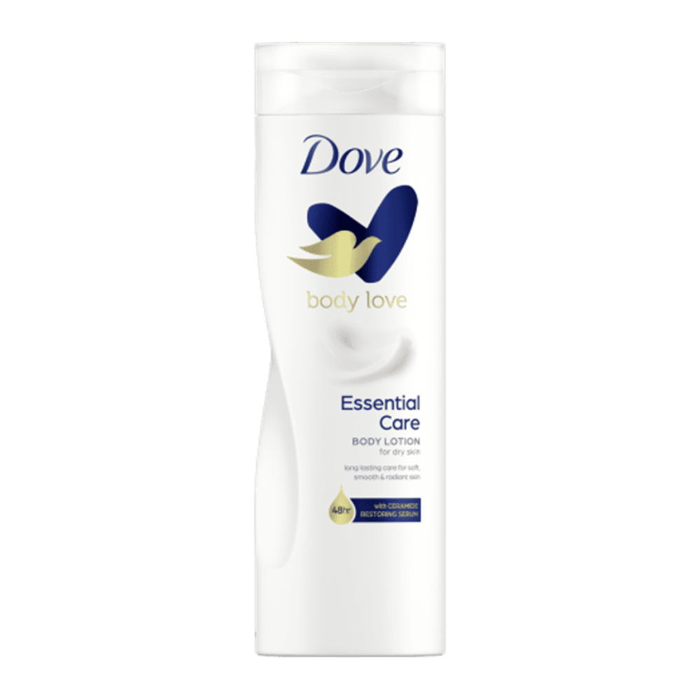 لوسیون بدن داو Dove مدل Essential Care مناسب پوست های خشک حجم 400 میل