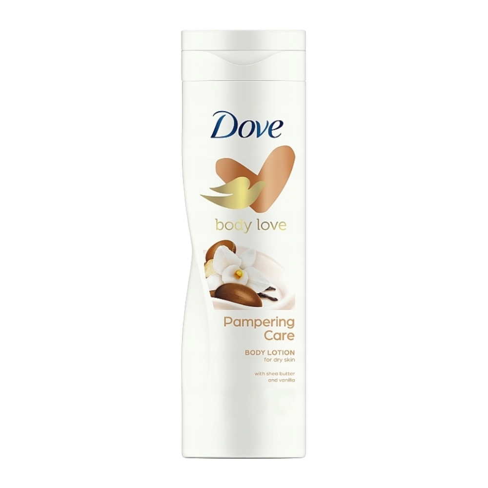 لوسیون بدن داو Dove مدل Pampering Care حاوی شی باتر و وانیل حجم 400 میل