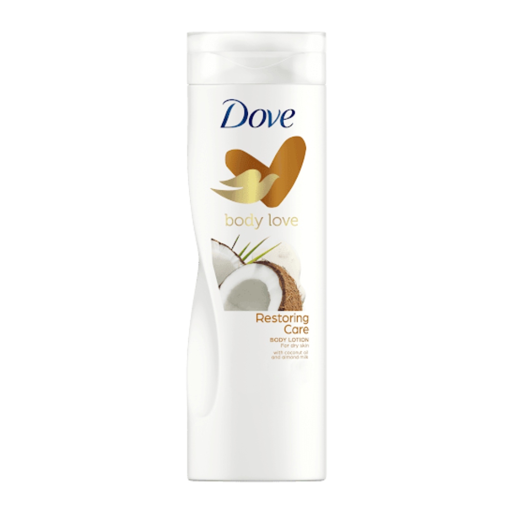 لوسیون بدن داو Dove مدل Restoring Care حاوی عصاره نارگیل حجم 400 میل