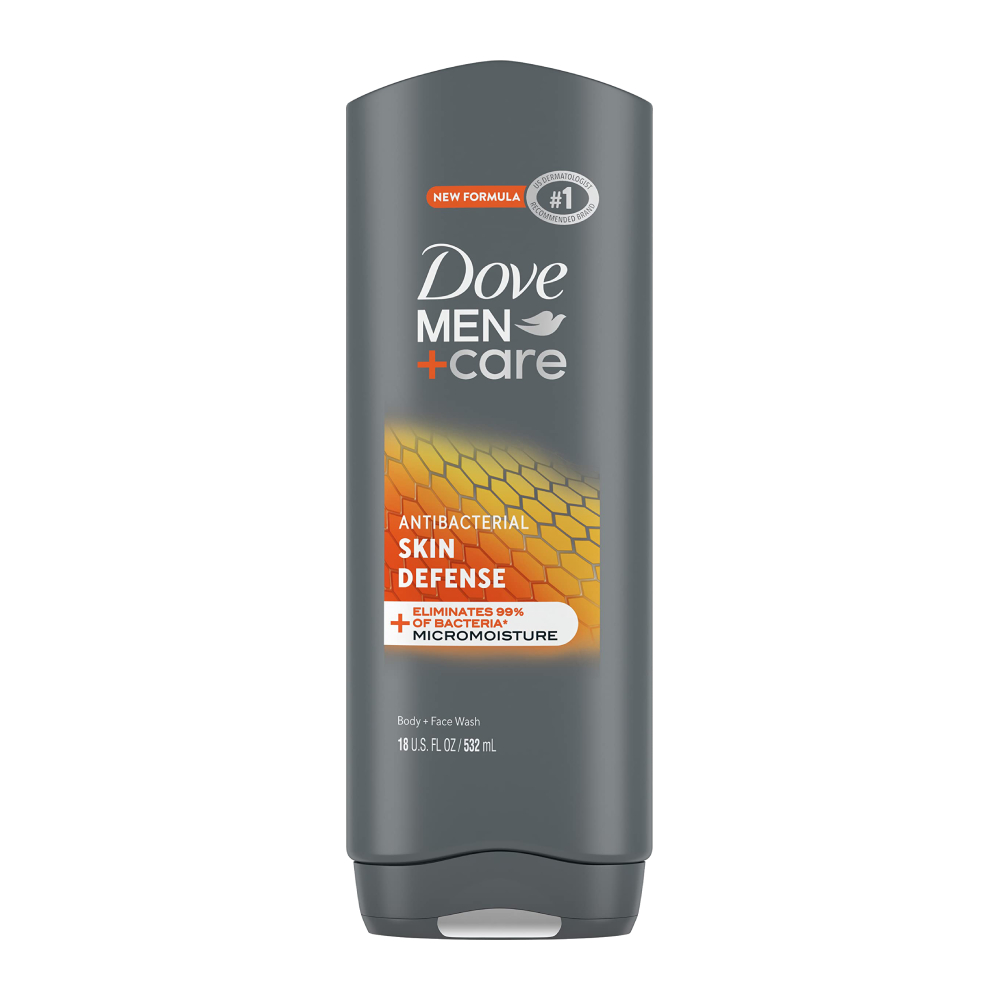 شامپو بدن و صورت داو Dove سری  Men + Care مدل Skin Defense حجم 532 میل