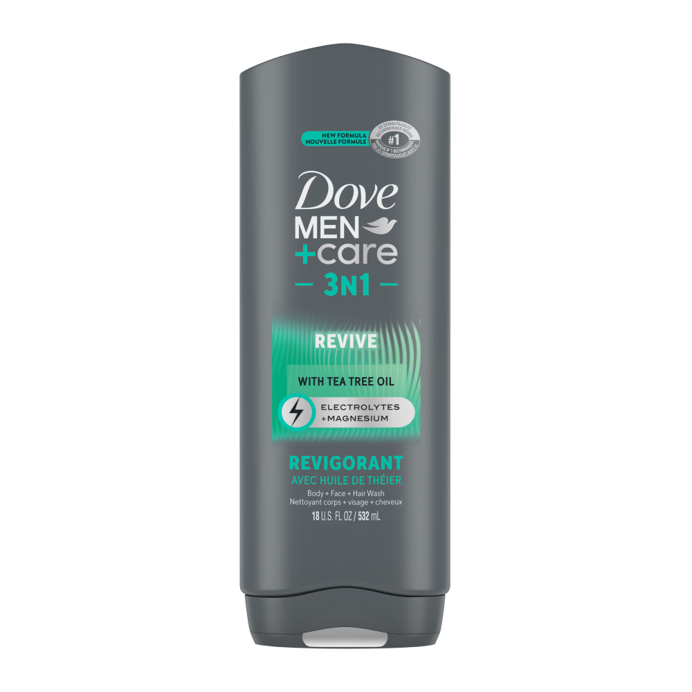 شامپو بدن و صورت داو Dove سری  Men + Care مدل Revive حجم 532 میل