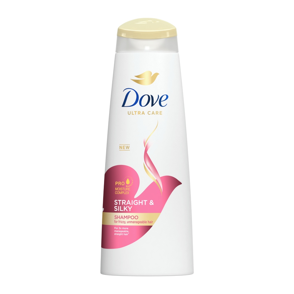 شامپو ترمیم کننده موی سر Dove مدل Straight And Silky صاف و براق کننده مو حجم 330 میل