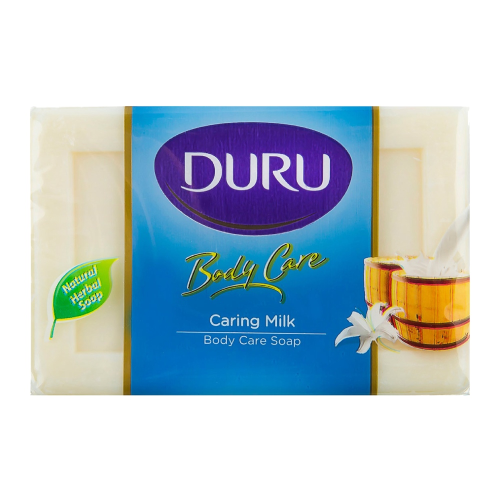 صابون حمام دورو Duru مدل Caring Milk حاوی عصاره شیر وزن 150 گرم