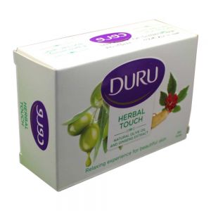 صابون دست و بدن دورو Duru مدل Herbal Touch حاوی روغن زیتون و عصاره جنسینگ وزن 120 گرم