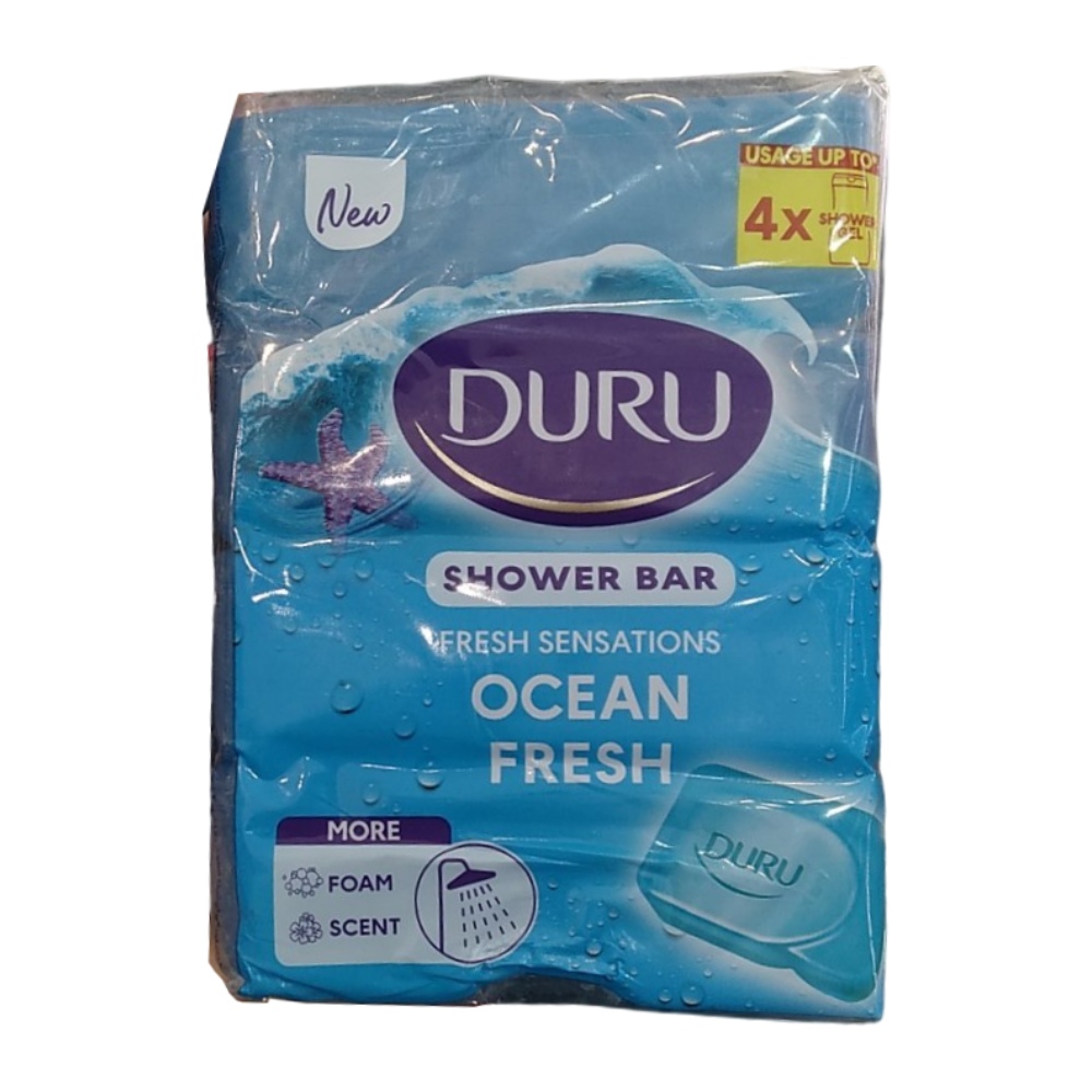 صابون حمام دورو Duru مدل Ocean رایحه اقیانوس بسته 4 عددی وزن 600 گرم