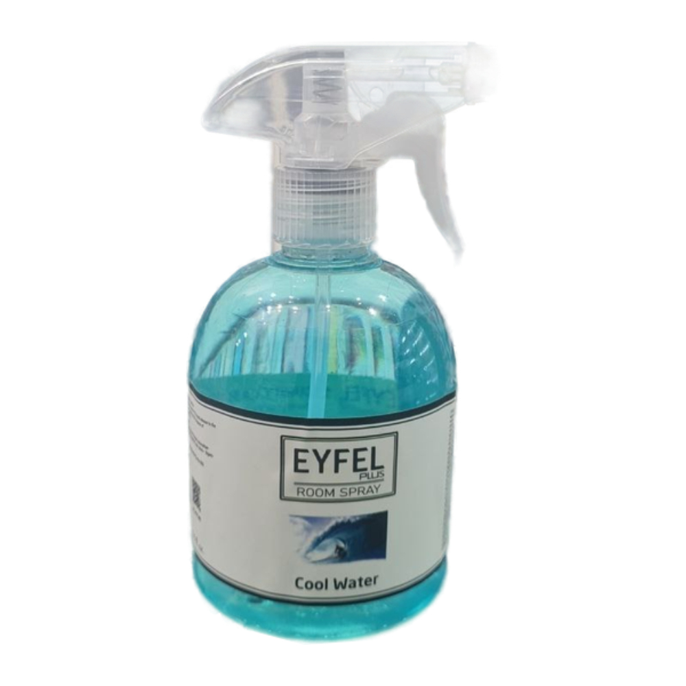 اسپری خوشبو کننده هوا Eyfel Plus مدل Cool Water رایحه آب خنک حجم 500 میل