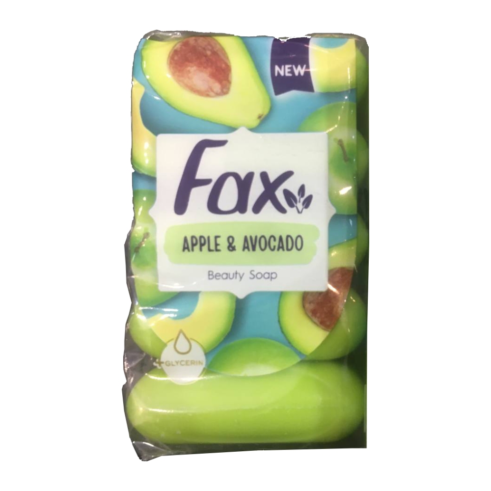 صابون دست و بدن فکس Fax مدل Apple And Avocado حاوی عصاره سیب و آووکادو بسته 5 عددی وزن 350 گرم