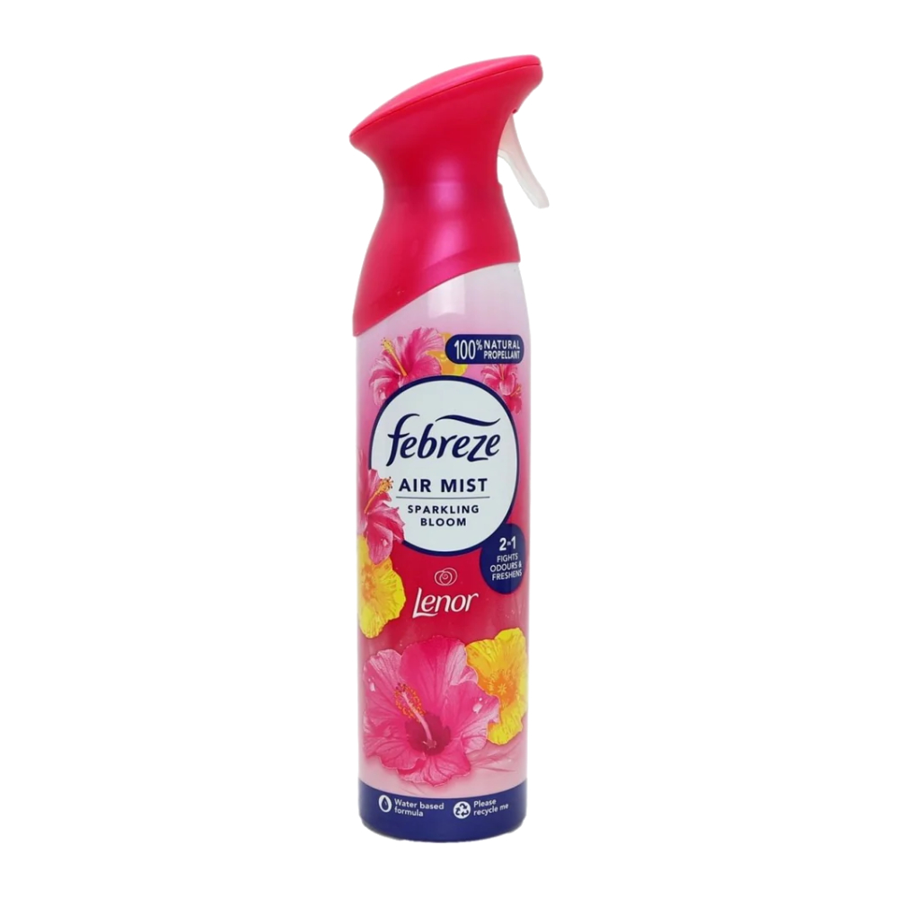 خوشبو کننده هوا Febreze سری Air Mist مدل Sparkling Bloom رایحه گل های میوه ای حجم 185 میل