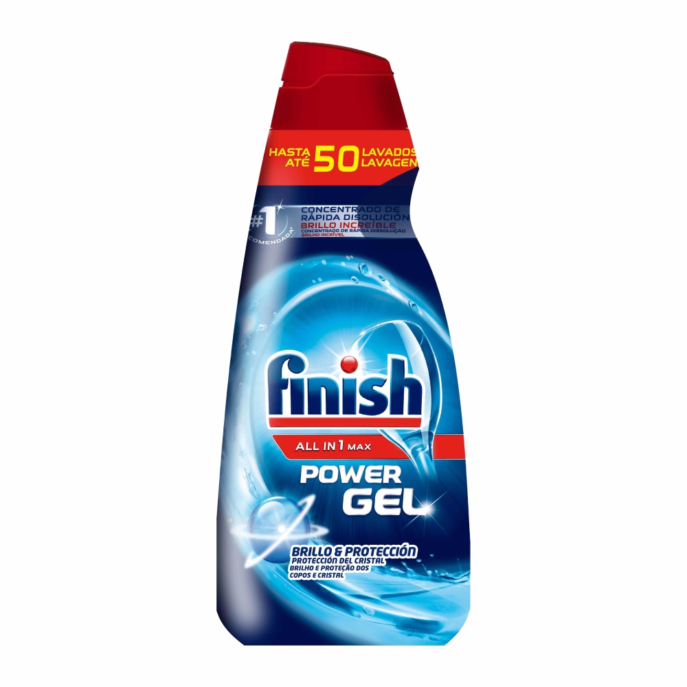 ژل ماشین ظرفشویی فینیش Finish مدل Power Gel چربی زدا حجم 1000 میل