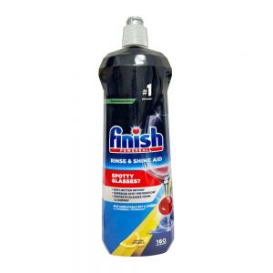 مایع جلا دهنده ظروف فینیش Finish مدل Rinse And Shine Aid رایحه لیمو حجم 800 میل