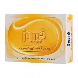 صابون شفاف گلیسیرینه فیروز Firooz مدل Glycerin وزن 100 گرم