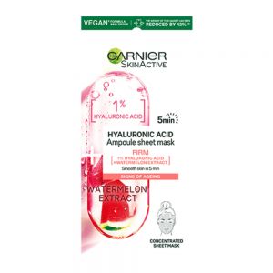 ماسک صورت ورقه ای گارنیه Garnier مدل Hyaluronic Acid Watermelon وزن 15 گرم