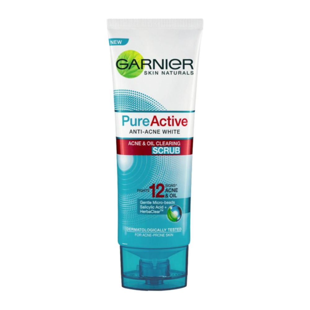 اسکراب پوست گارنیه Garnier مدل Pure Active ضد جوش و آکنه حجم 100 میل